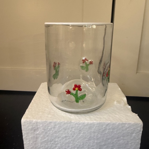 NWT Anthropologie Icon  Flower Juice Glass - Picture 3 of 6